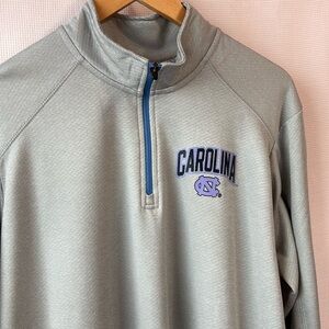 Champion Carolina NC grey w/pockets neck zip shirt Men’s M